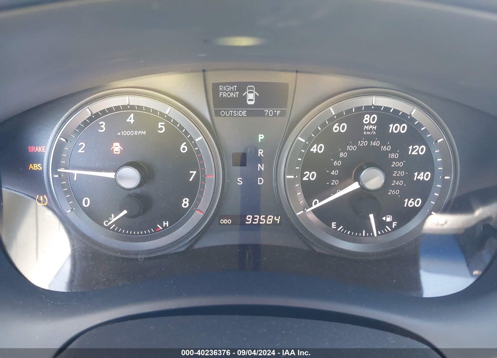 2009 LEXUS ES 350 VIN: JTHBJ46G492292009