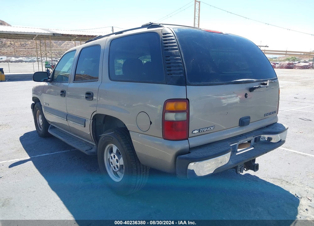 2003 CHEVROLET TAHOE VIN: 1GNEC13V73R120962