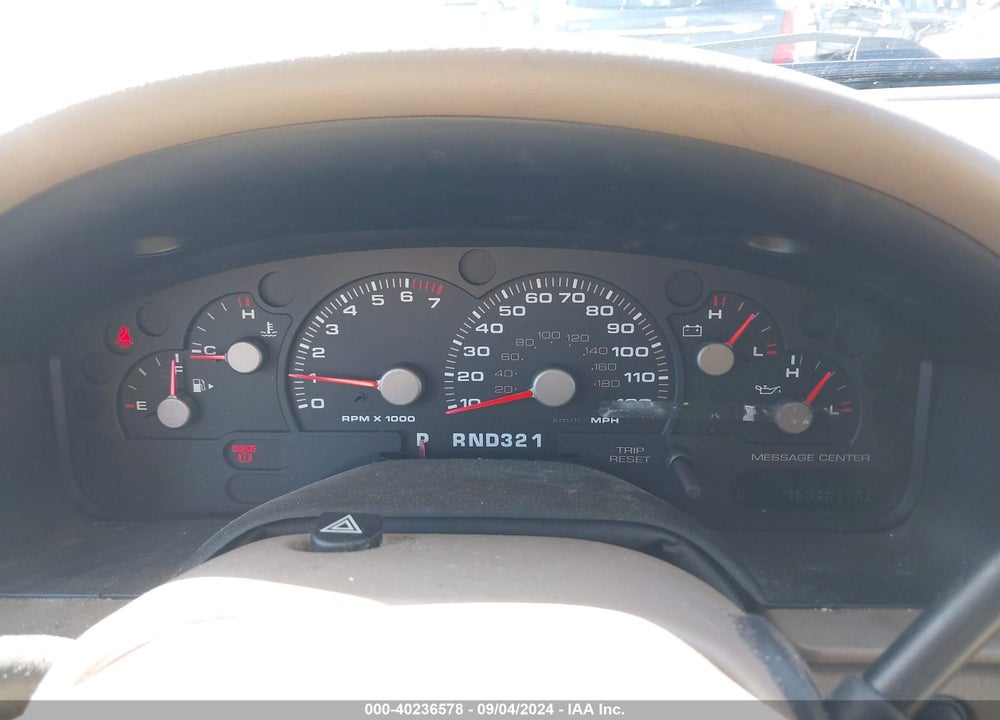 2003 FORD EXPLORER EDDIE BAUER VIN: 1FMZU74E03UC14831