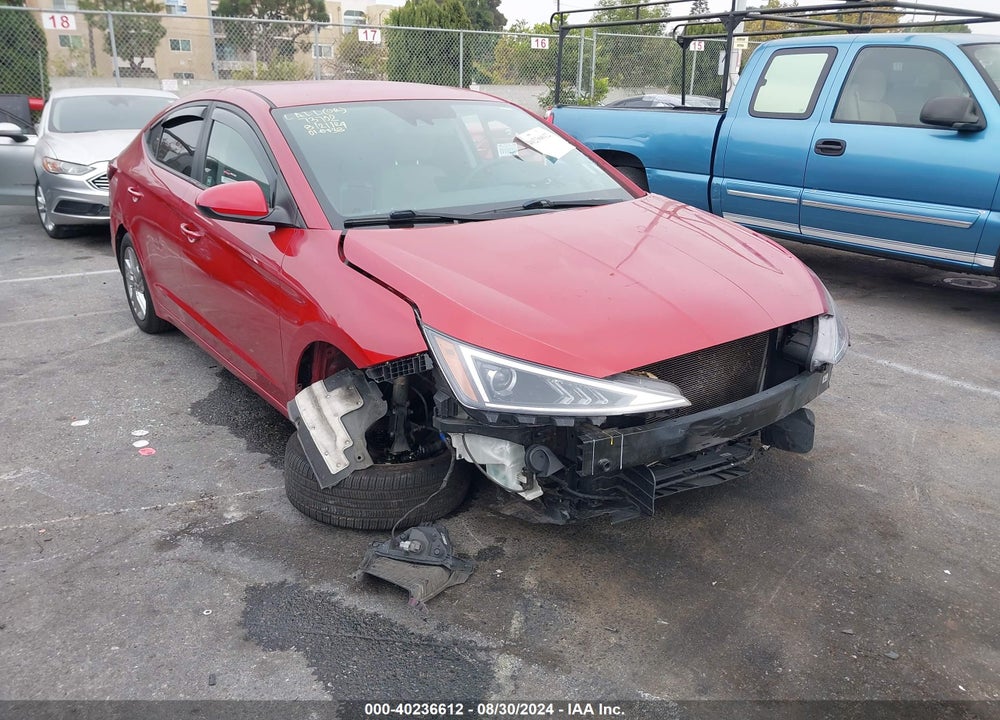 2020 HYUNDAI ELANTRA SEL VIN: KMHD84LF8LU106075
