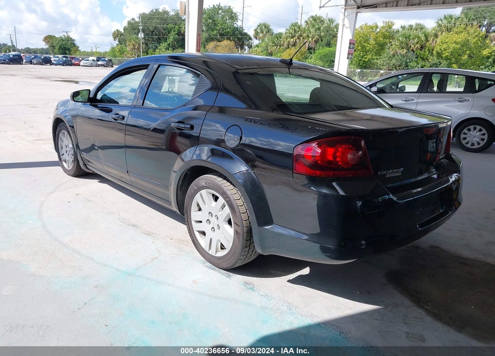 2012 DODGE AVENGER SE VIN: 1C3CDZAB1CN231216