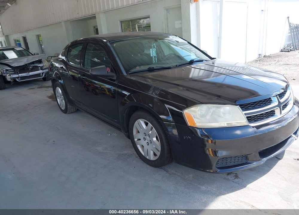 2012 DODGE AVENGER SE VIN: 1C3CDZAB1CN231216