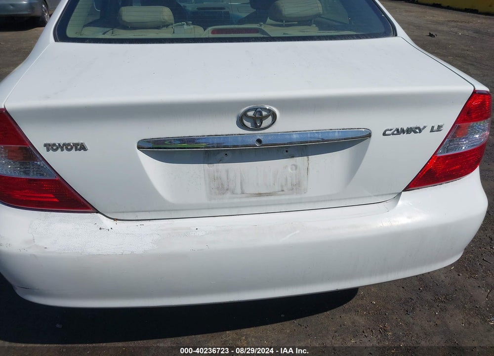 2003 TOYOTA CAMRY LE VIN: 4T1BE32K13U155904
