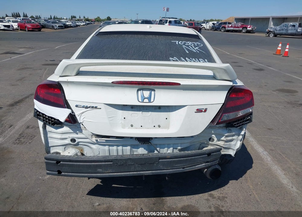 2015 HONDA CIVIC SI VIN: 2HGFG4A5XFH702873