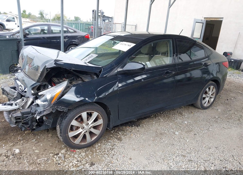 2013 HYUNDAI ACCENT GLS VIN: KMHCU4AE2DU437589