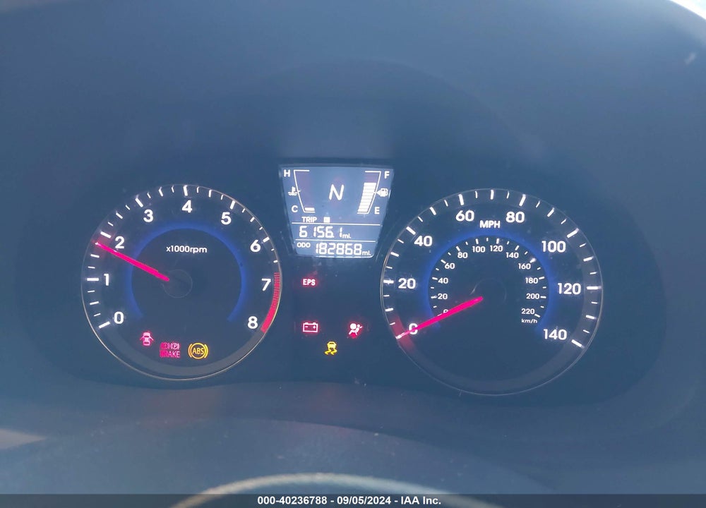 2013 HYUNDAI ACCENT GLS VIN: KMHCU4AE2DU437589