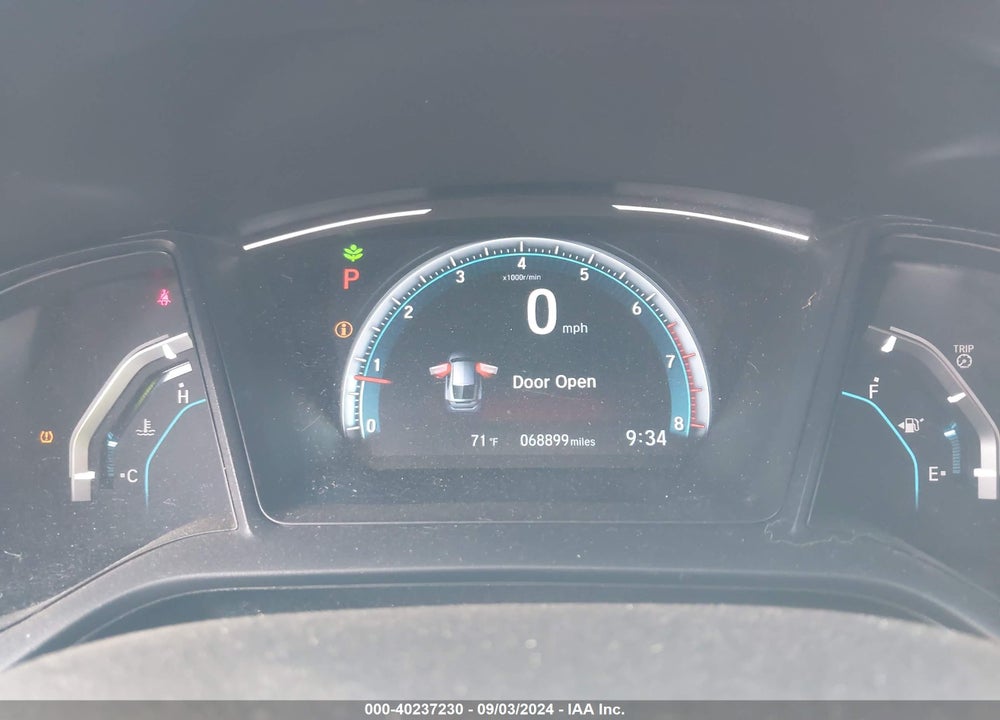 2019 HONDA CIVIC LX VIN: SHHFK7H39KU415591