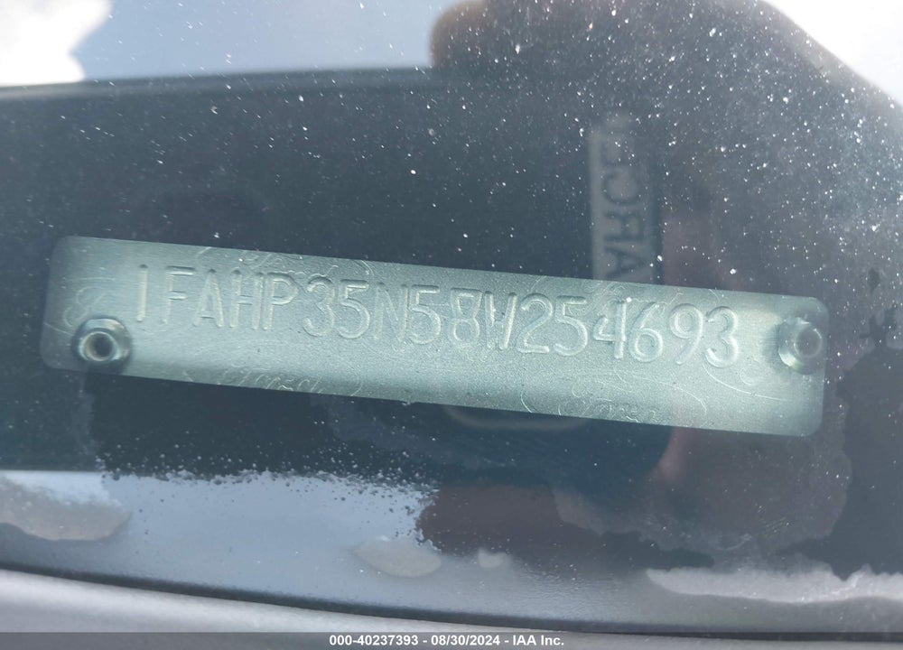 2008 FORD FOCUS SE/SES VIN: 1FAHP35N58W254693