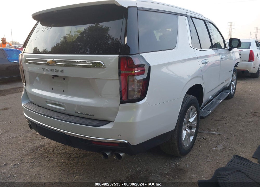2022 CHEVROLET TAHOE 4WD PREMIER VIN: 1GNSKSKD4NR124359