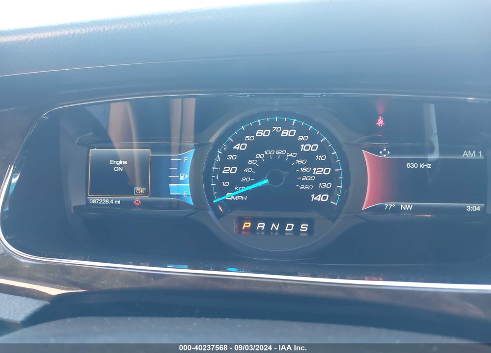 2019 FORD TAURUS LIMITED VIN: 1FAHP2F80KG118640