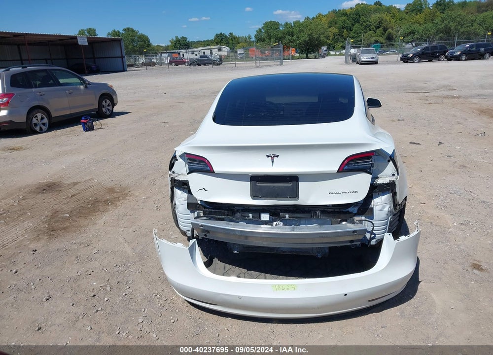 2022 TESLA MODEL 3 LONG RANGE DUAL MOTOR ALL-WHEEL DRIVE VIN: 5YJ3E1EB0NF186548