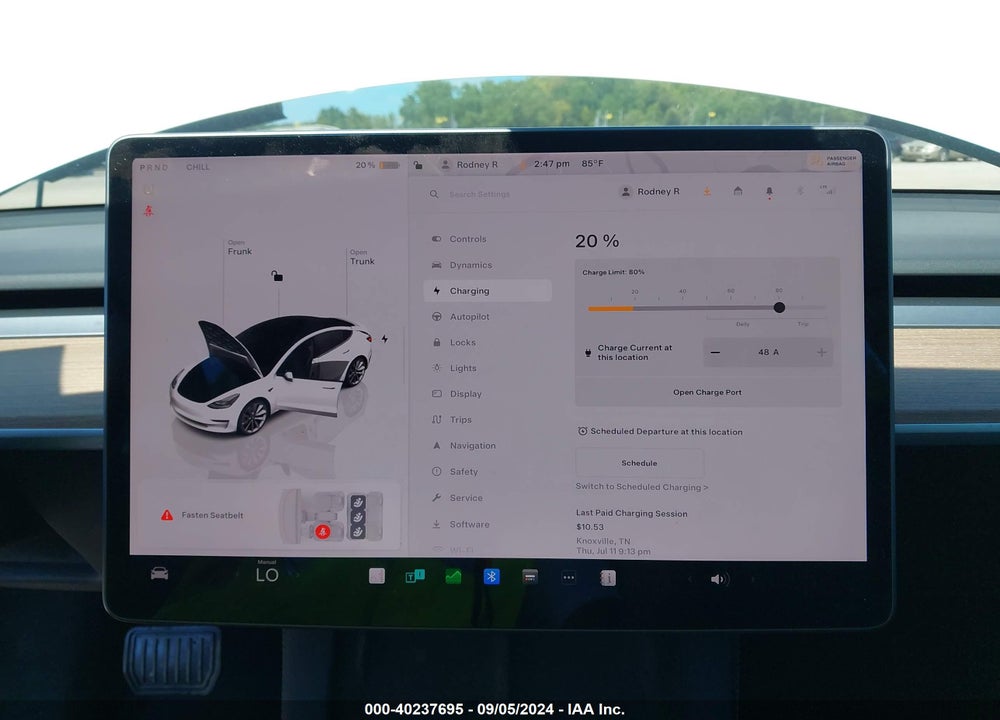 2022 TESLA MODEL 3 LONG RANGE DUAL MOTOR ALL-WHEEL DRIVE VIN: 5YJ3E1EB0NF186548