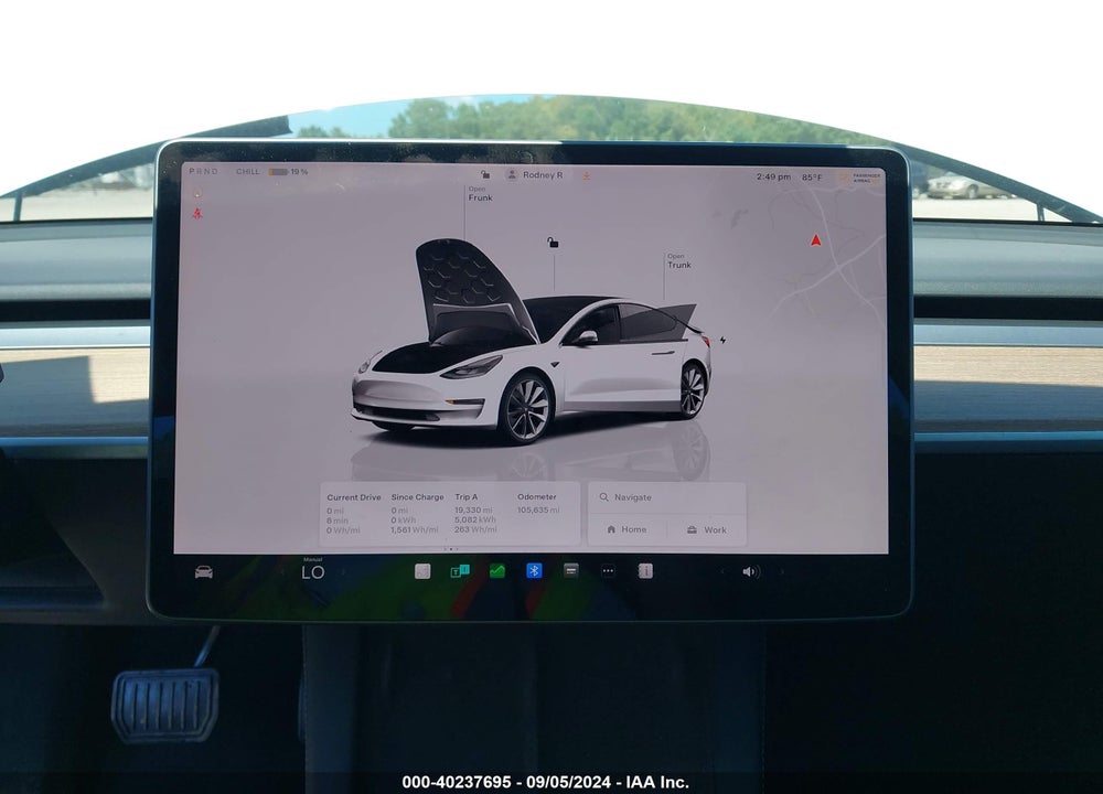 2022 TESLA MODEL 3 LONG RANGE DUAL MOTOR ALL-WHEEL DRIVE VIN: 5YJ3E1EB0NF186548