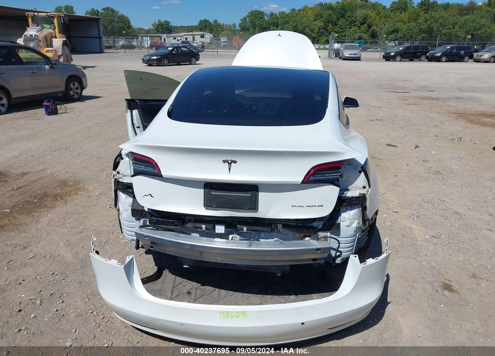 2022 TESLA MODEL 3 LONG RANGE DUAL MOTOR ALL-WHEEL DRIVE VIN: 5YJ3E1EB0NF186548