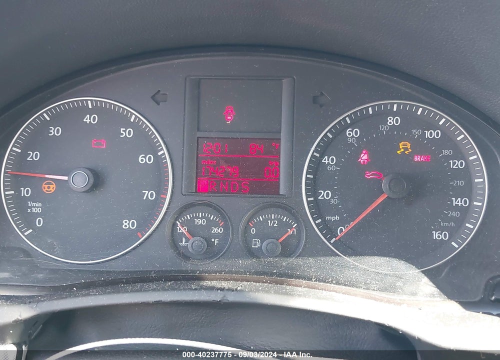 2009 VOLKSWAGEN JETTA VIN: 3VWRM71K89M158419