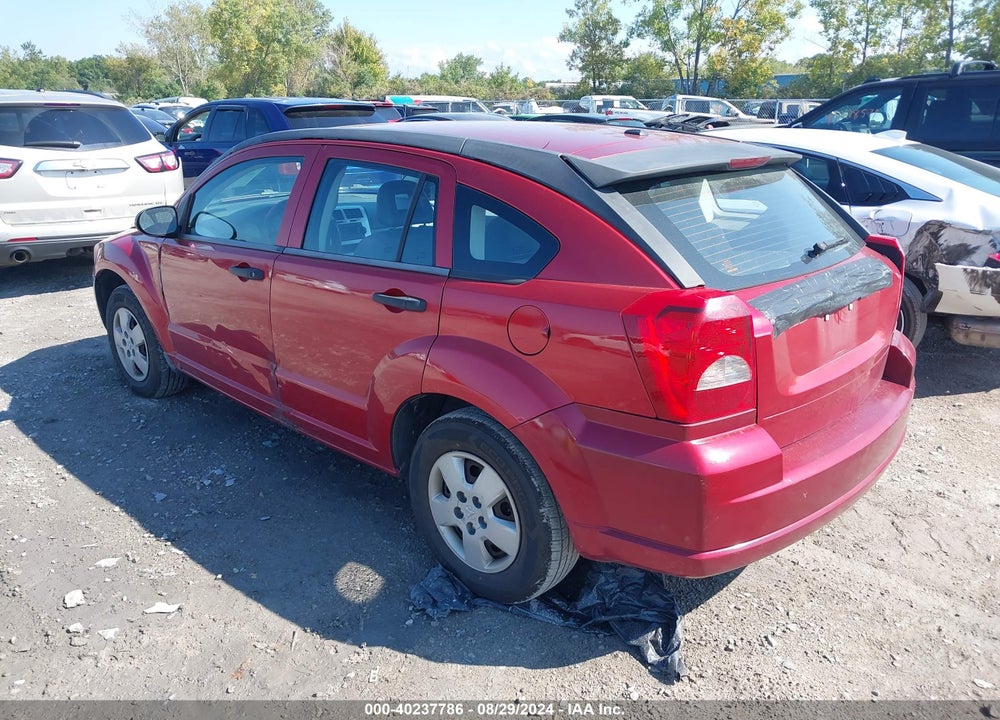 2007 DODGE CALIBER VIN: 1B3HB28B07D124966
