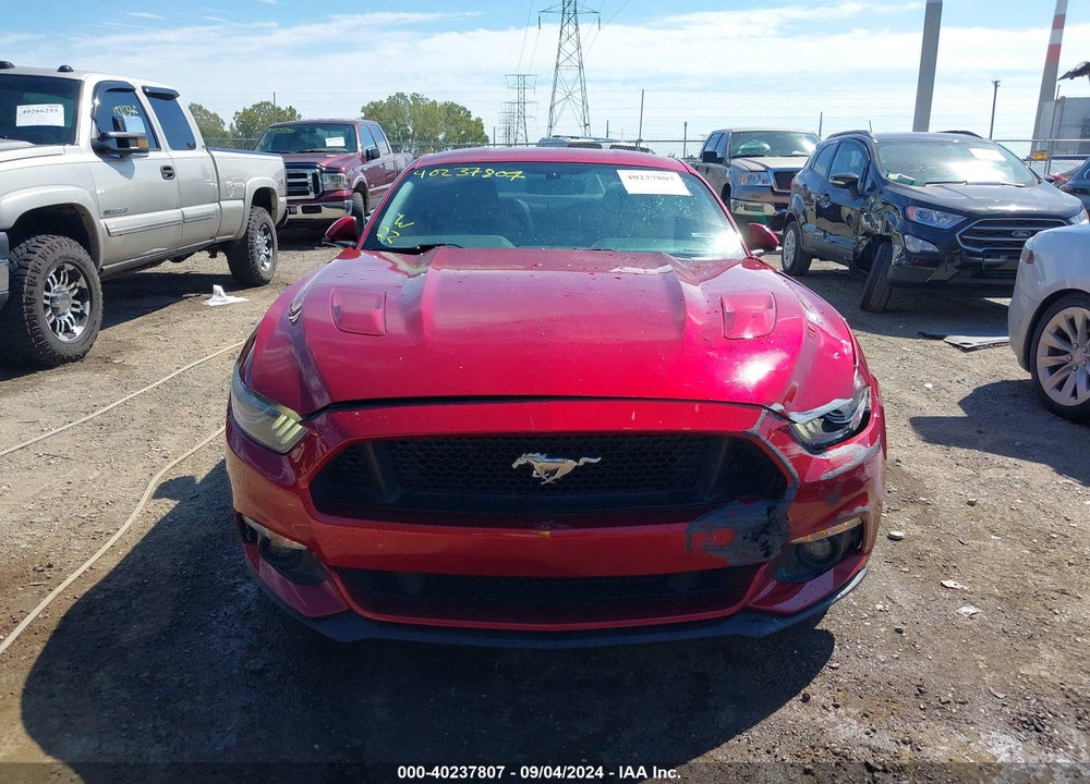 2016 FORD MUSTANG GT PREMIUM VIN: 1FA6P8CF1G5229360