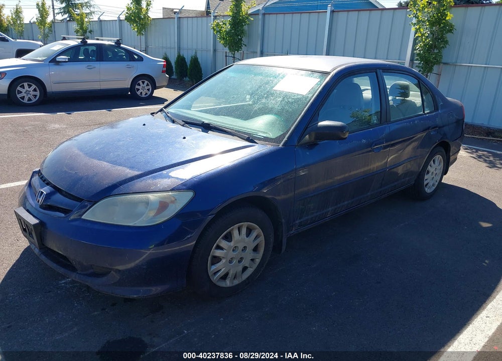 2005 HONDA CIVIC LX VIN: 2HGES16585H613089
