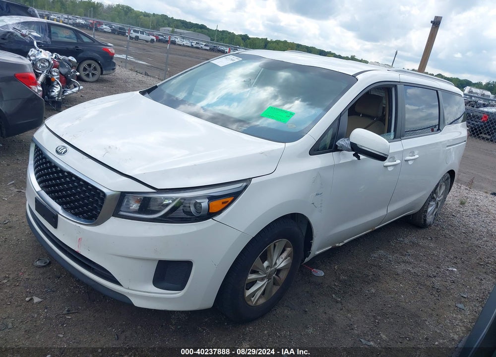 2016 KIA SEDONA LX VIN: KNDMB5C16G6089996