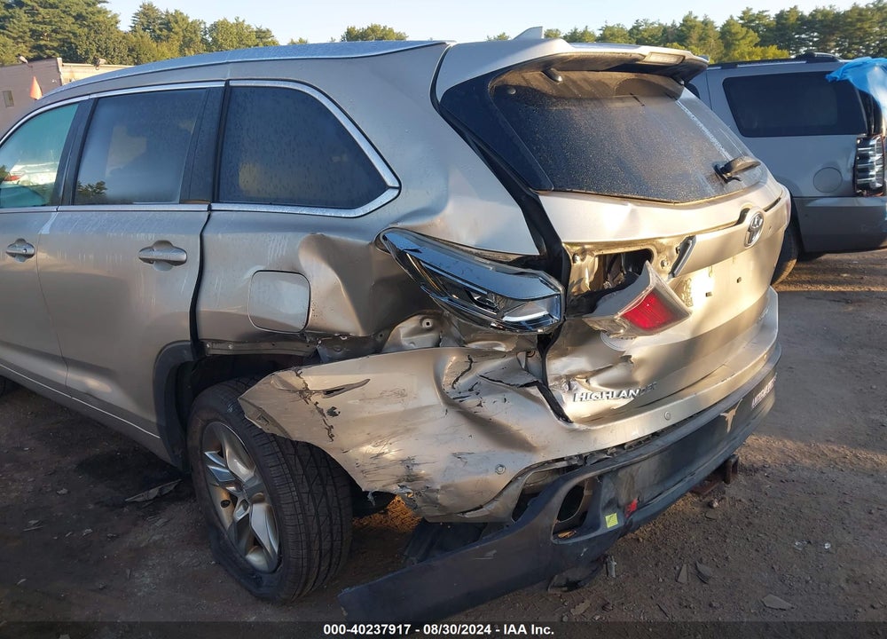2014 TOYOTA HIGHLANDER LIMITED V6 VIN: 5TDDKRFH7ES007139