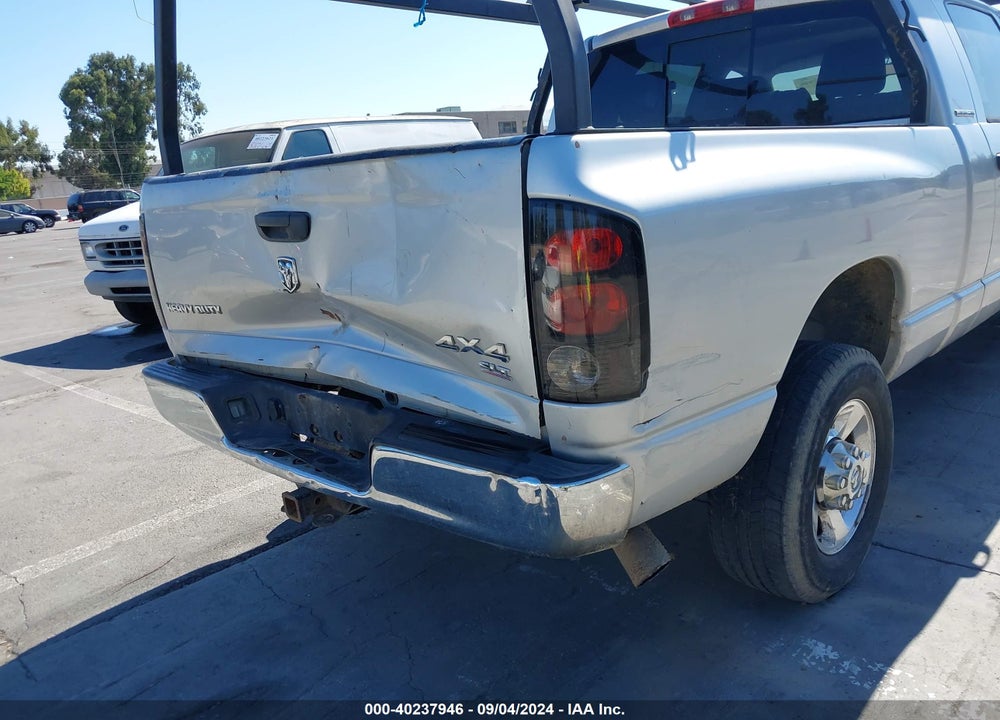 2006 DODGE RAM 2500 SLT VIN: 3D7KS29C06G183387