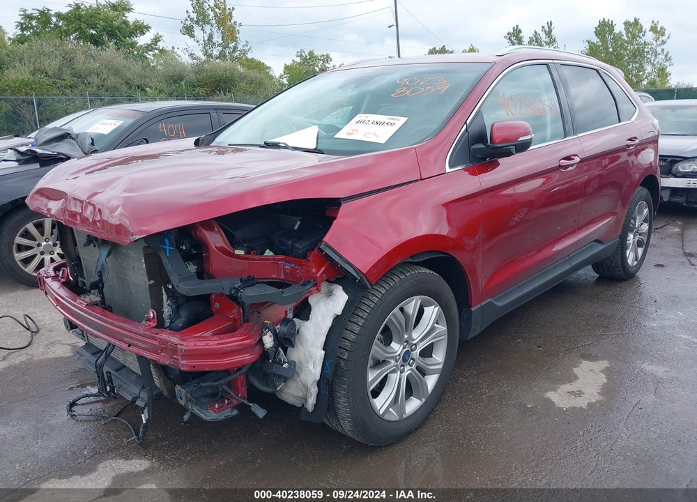 2019 FORD EDGE TITANIUM VIN: 2FMPK4K99KBB74609