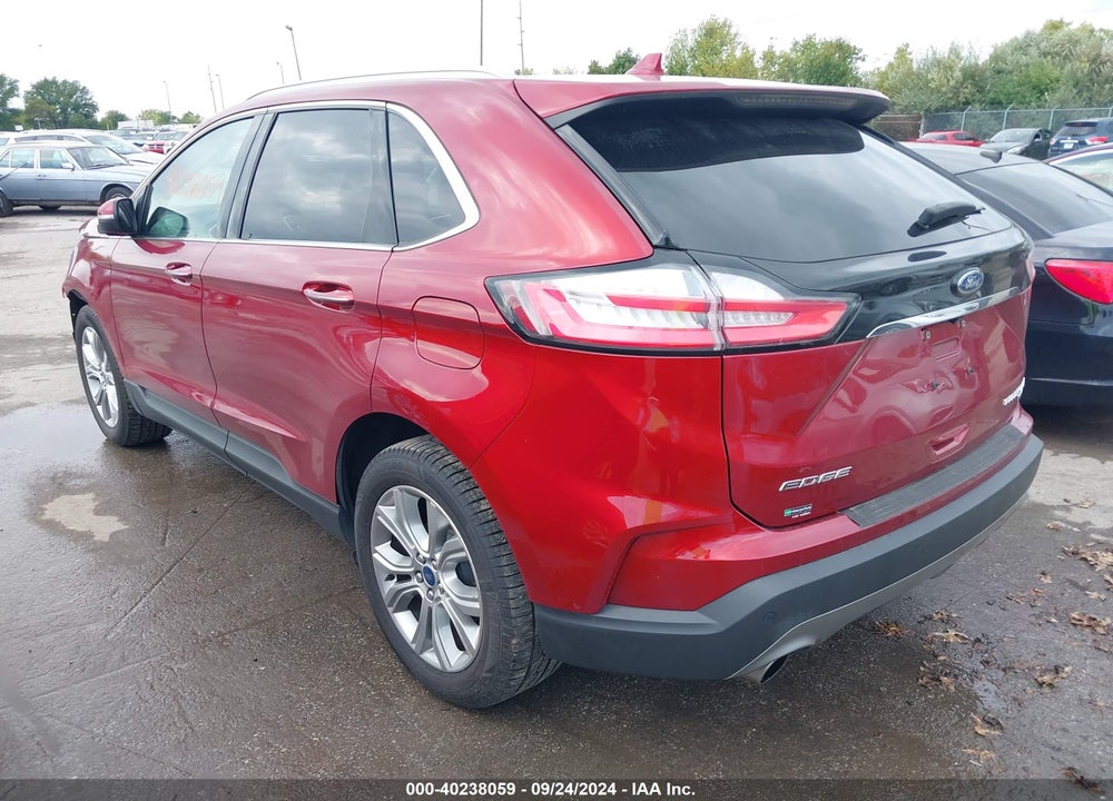 2019 FORD EDGE TITANIUM VIN: 2FMPK4K99KBB74609