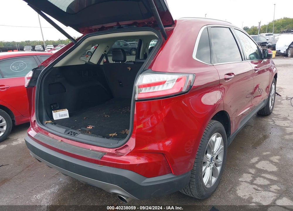 2019 FORD EDGE TITANIUM VIN: 2FMPK4K99KBB74609