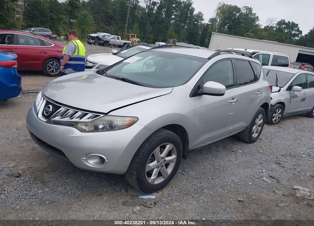 2009 NISSAN MURANO S VIN: JN8AZ18W89W136609