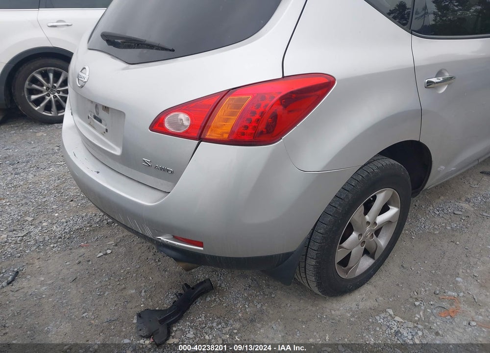 2009 NISSAN MURANO S VIN: JN8AZ18W89W136609