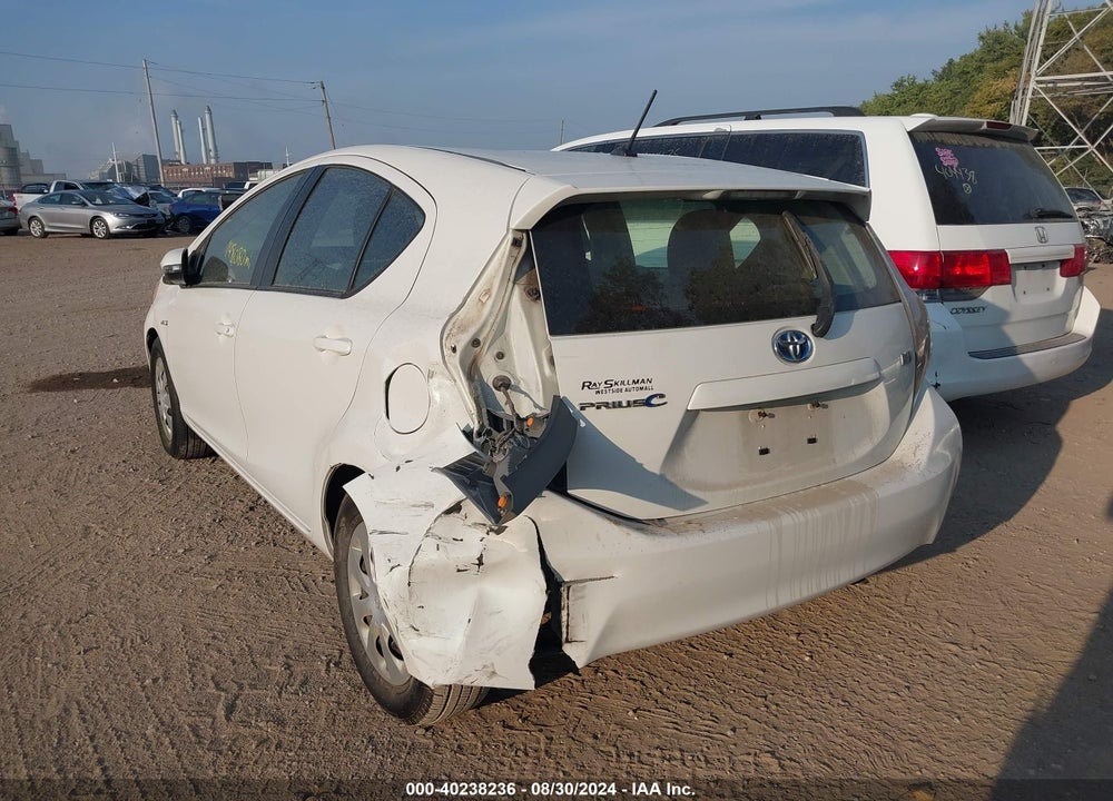 2012 TOYOTA PRIUS C TWO VIN: JTDKDTB31C1521877