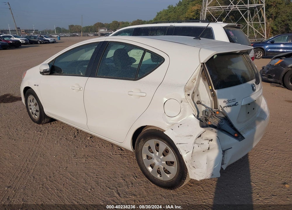 2012 TOYOTA PRIUS C TWO VIN: JTDKDTB31C1521877