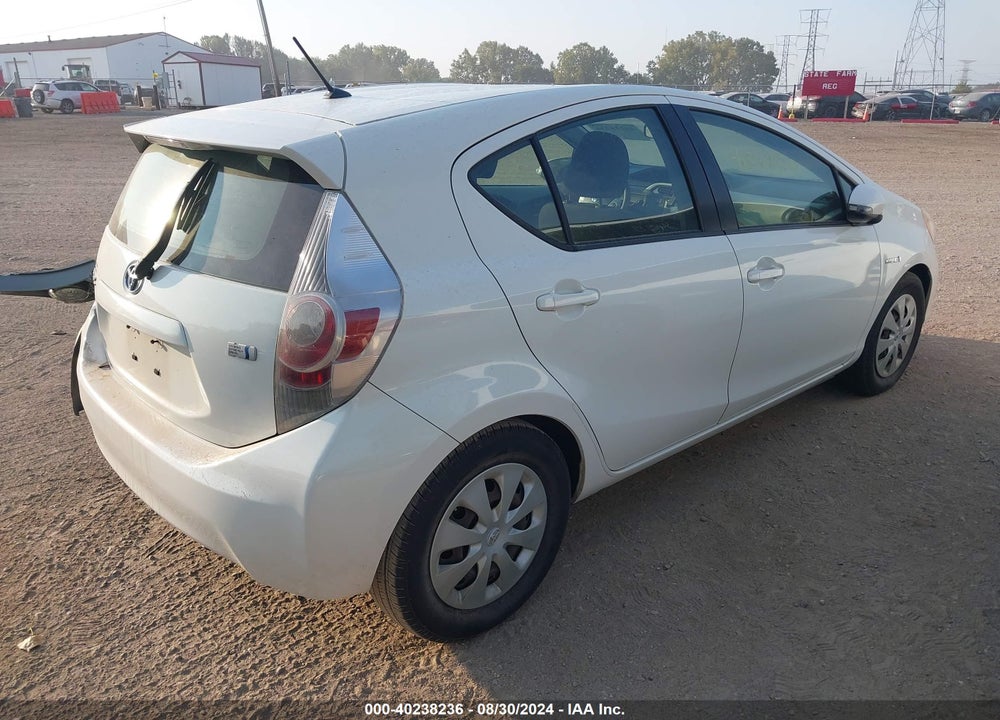 2012 TOYOTA PRIUS C TWO VIN: JTDKDTB31C1521877