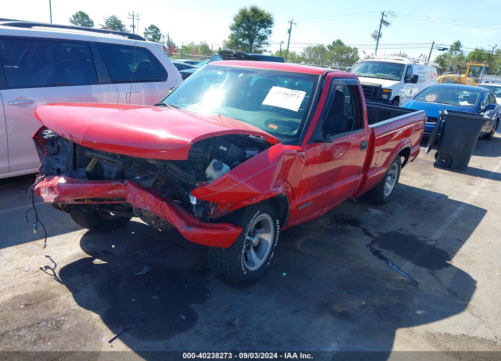1998 CHEVROLET S-10 LS FLEETSIDE VIN: 1GCCS14W0WK101340