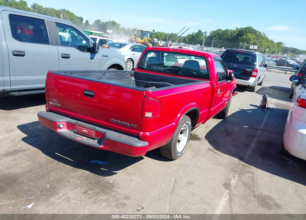 1998 CHEVROLET S-10 LS FLEETSIDE VIN: 1GCCS14W0WK101340