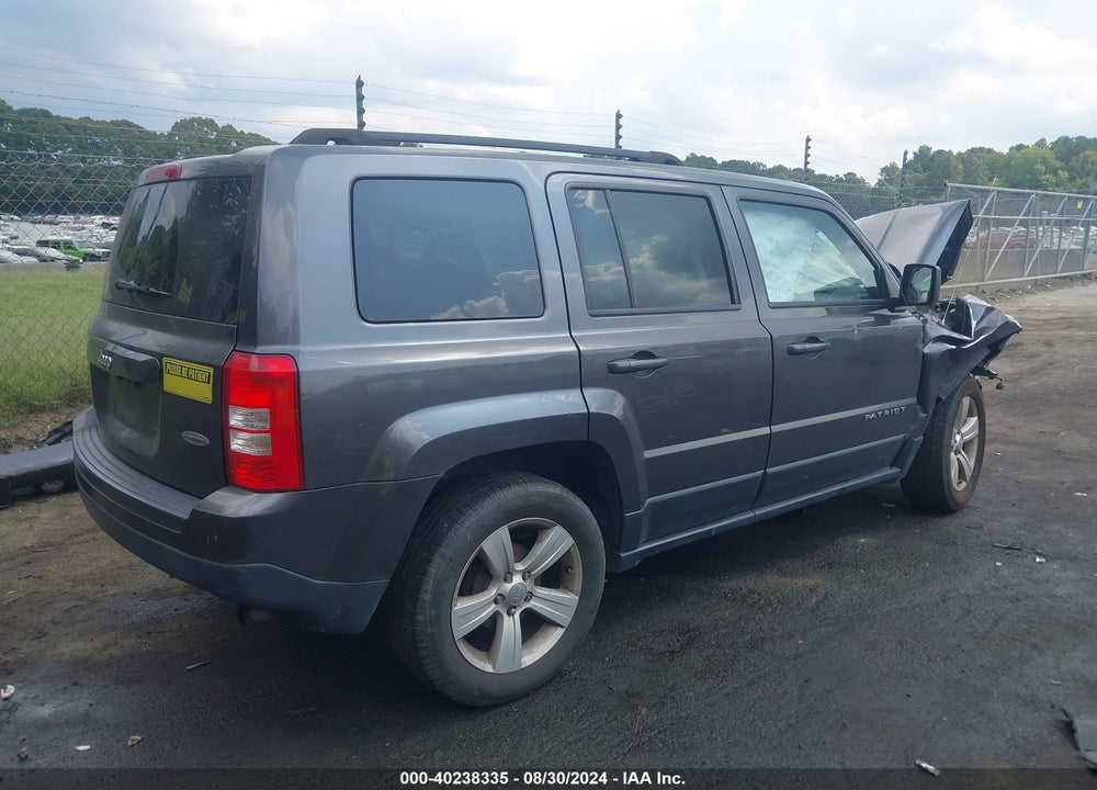 2016 JEEP PATRIOT LATITUDE VIN: 1C4NJPFBXGD687396