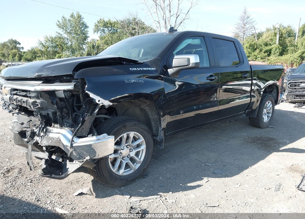 2022 CHEVROLET SILVERADO 1500 4WD SHORT BED LT WITH 2FL VIN: 1GCPDKEK2NZ595784