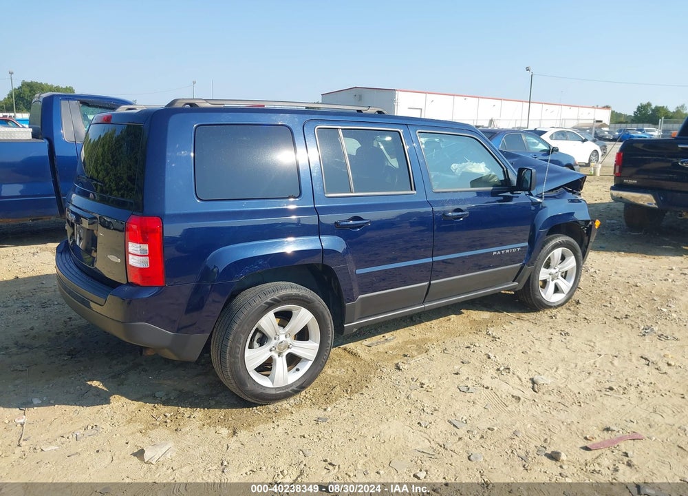 2014 JEEP PATRIOT LATITUDE VIN: 1C4NJRFB3ED858918