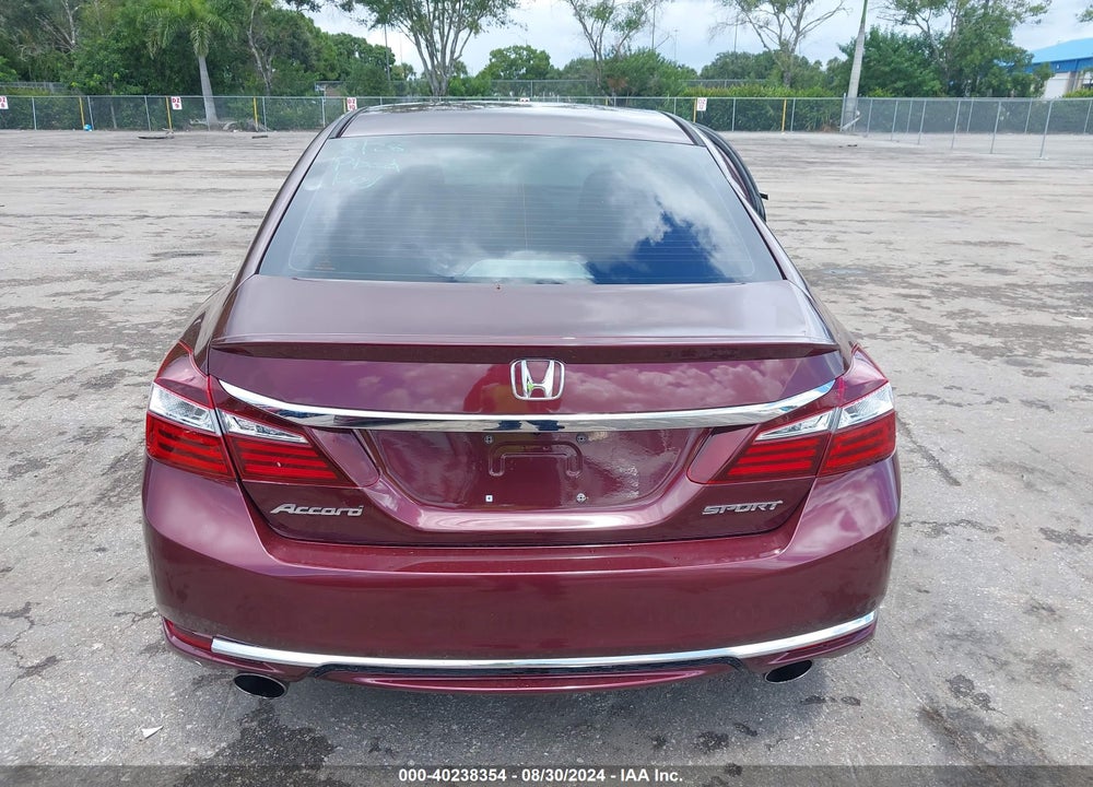 2017 HONDA ACCORD SPORT VIN: 1HGCR2F54HA015383
