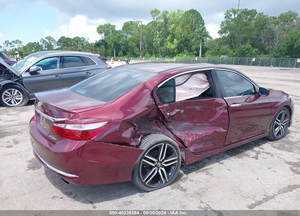 2017 HONDA ACCORD SPORT VIN: 1HGCR2F54HA015383