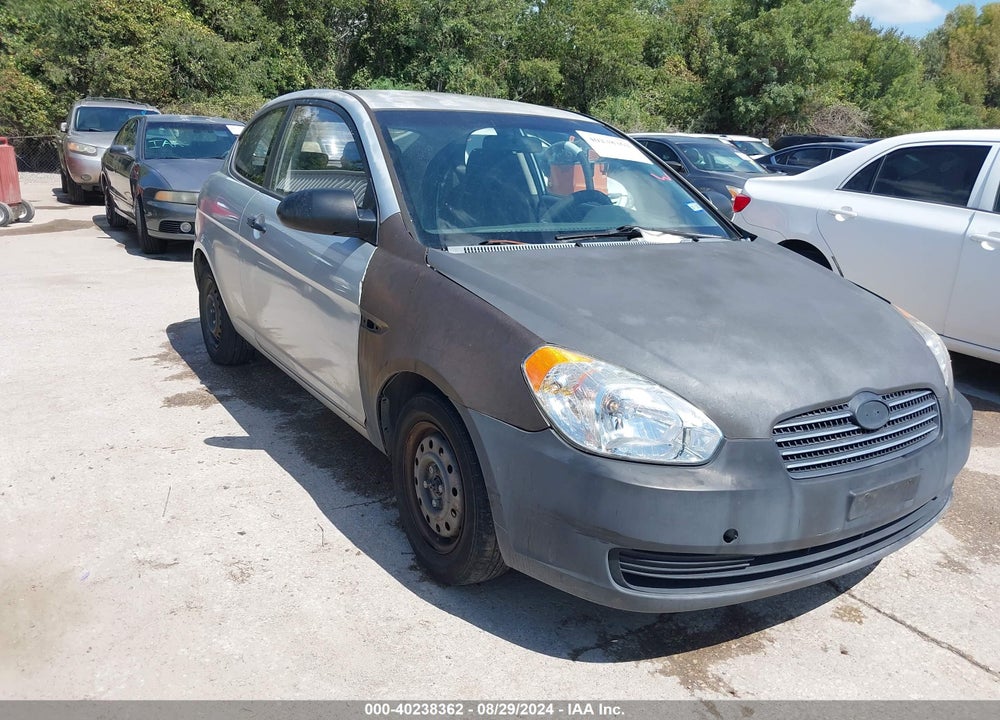 2008 HYUNDAI ACCENT GS VIN: KMHCM36C08U074538