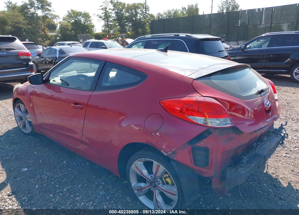 2012 HYUNDAI VELOSTER BASE W/GRAY VIN: KMHTC6ADXCU050812