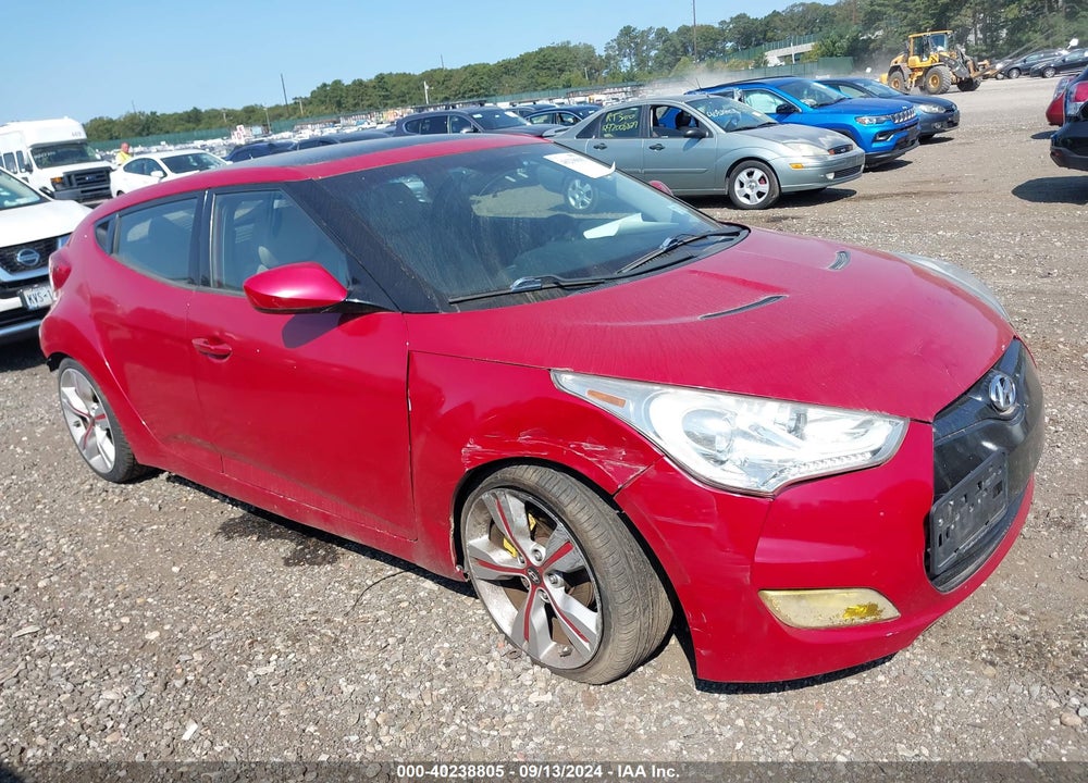 2012 HYUNDAI VELOSTER BASE W/GRAY VIN: KMHTC6ADXCU050812