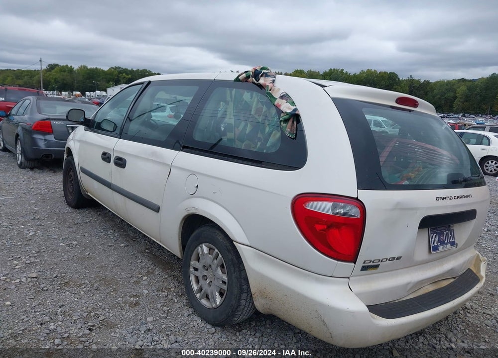 2007 DODGE GRAND CARAVAN SE VIN: 1D4GP24E57B213734