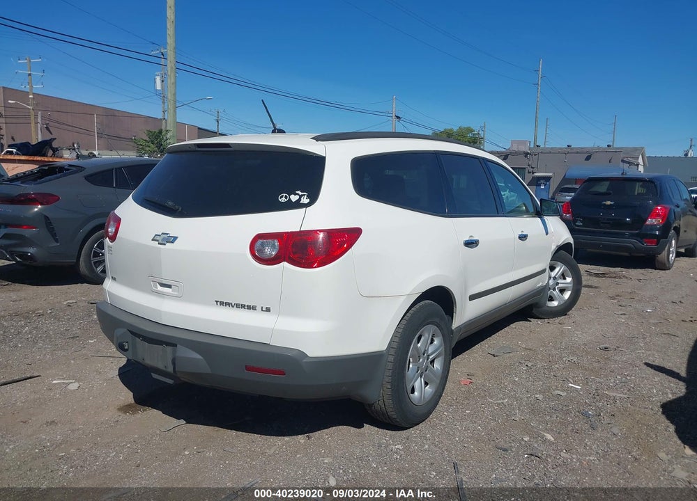 2012 CHEVROLET TRAVERSE LS VIN: 1GNKVFED4CJ419824