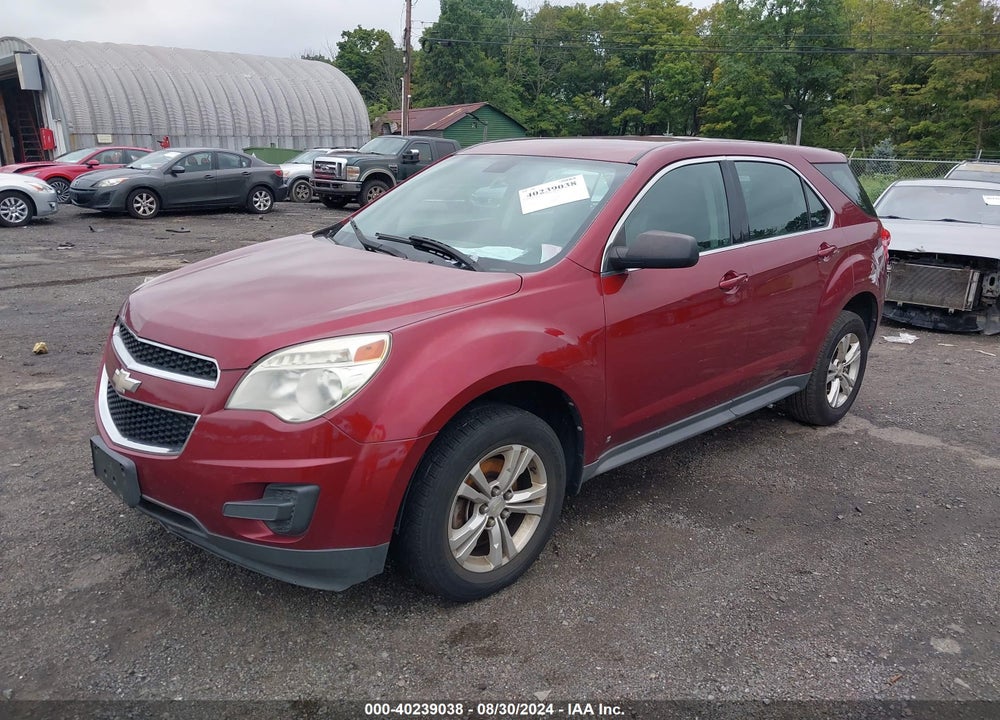 2010 CHEVROLET EQUINOX LS VIN: 2CNALBEW2A6214755