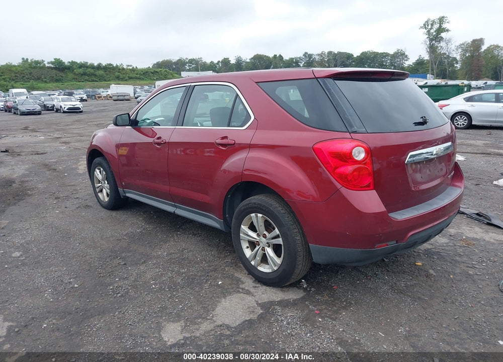 2010 CHEVROLET EQUINOX LS VIN: 2CNALBEW2A6214755