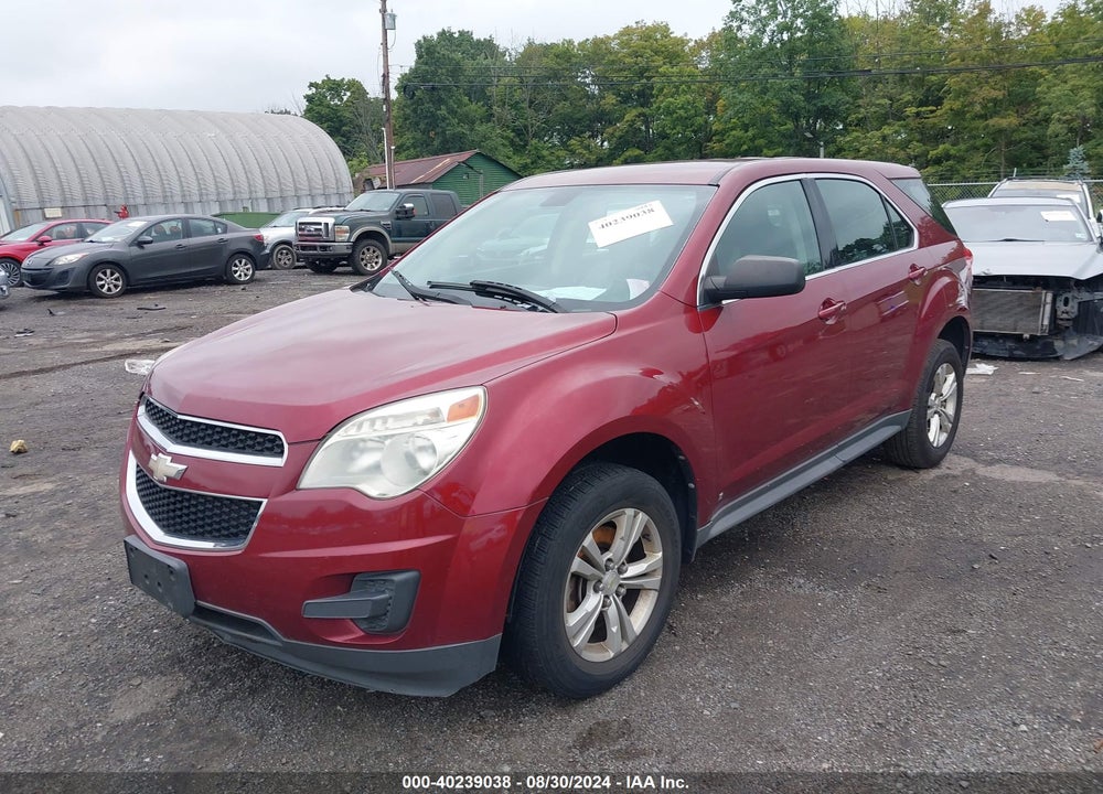 2010 CHEVROLET EQUINOX LS VIN: 2CNALBEW2A6214755