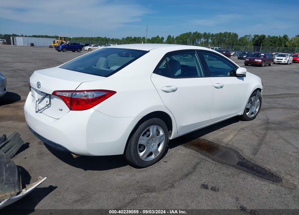 2014 TOYOTA COROLLA LE VIN: 5YFBURHE0EP034339