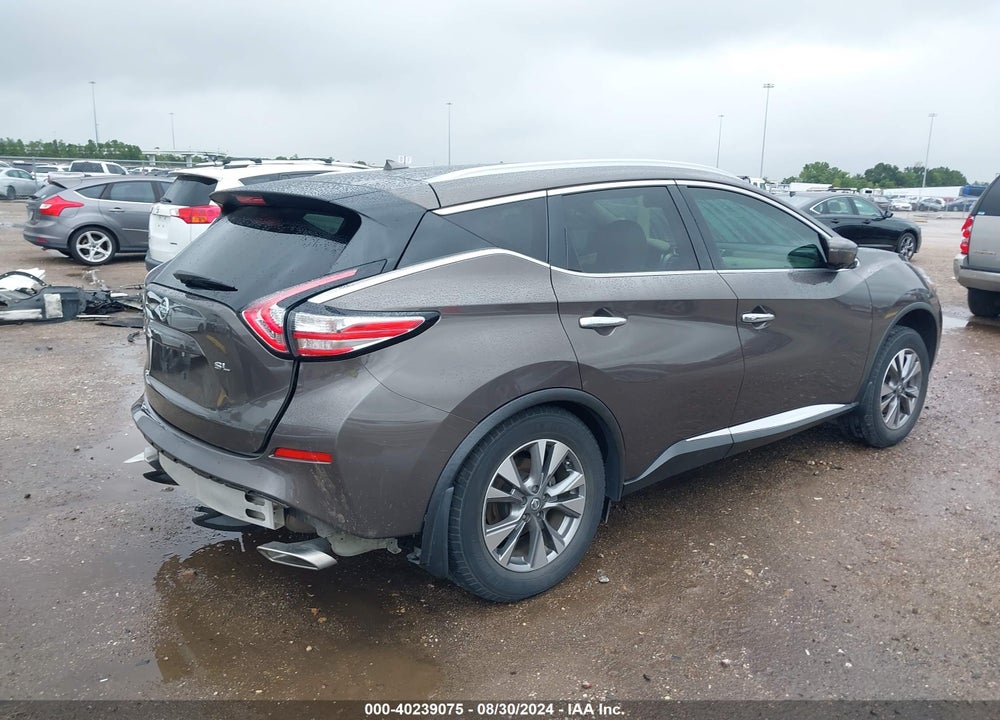 2015 NISSAN MURANO SL VIN: 5N1AZ2MGXFN289232